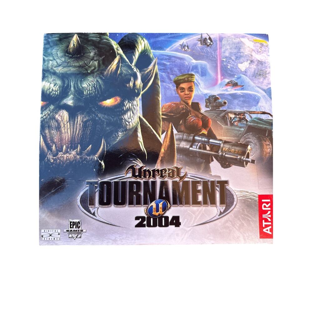 Unreal tournament 2004 complete. 1 play disc. five install discs PC Atari Y2K